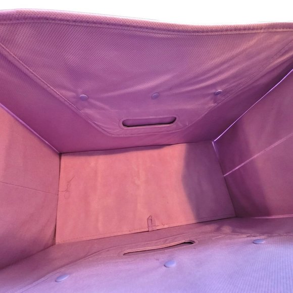 JM Purple and Pink Soft Sided Handled Reusable Bags Collapsible Dh351 - Picture 6 of 8